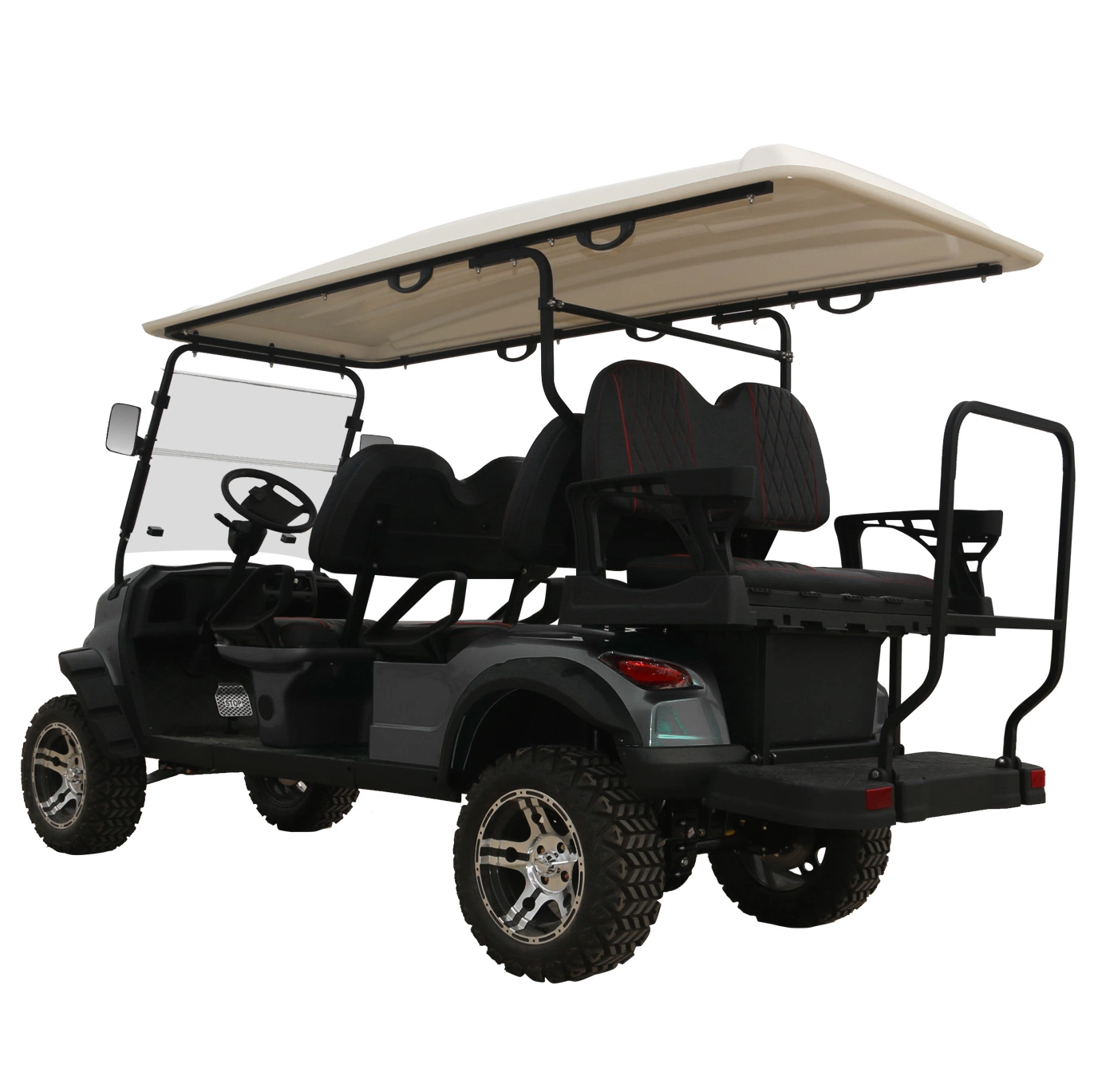 China Professional Design Electric Golf Carts 6 Seater Golf Cart Cheap Price Golf Buggy Forge H4+2