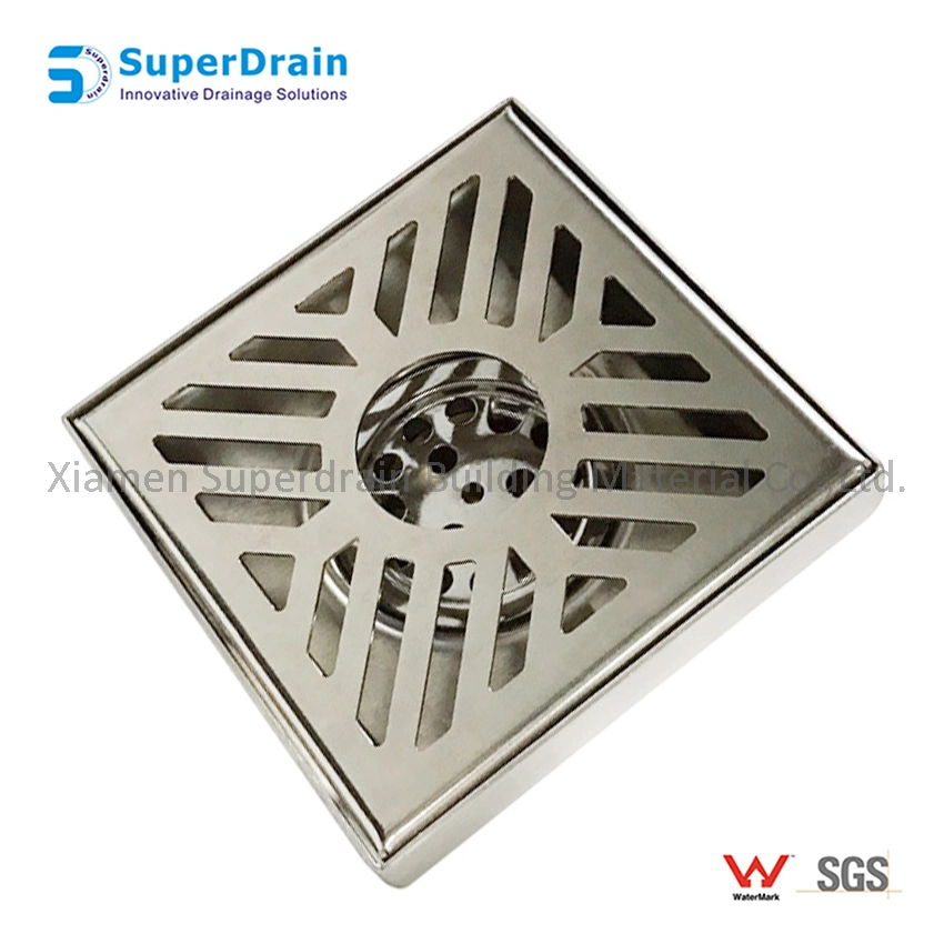 High quality/High cost performance  Grate Hair Strainer Square Drainer Shower Trap Waste