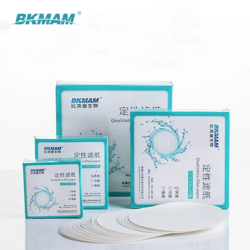 Laboratory Use Ashless Filter Paper Qualitative and Quantitative 7cm 9cm Filter Paper