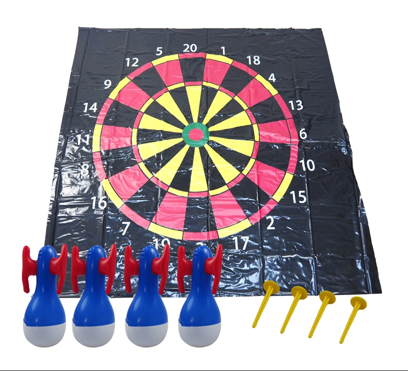 PVC Family Garden زورق مطاطي أرضية Dart Game Mat Pad Toys