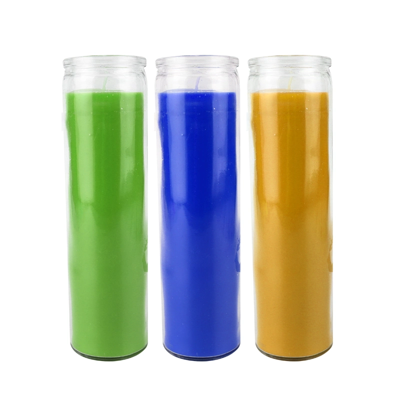 7 Day Glass Candles Wholesale/Supplier Custom Label Cheap Religious Paraffin Wax 7 Day Candles