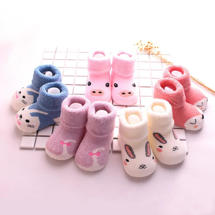 Popular Cozy Thick Terry Anti-Slip High quality/High cost performance  Baby Socks Shoes