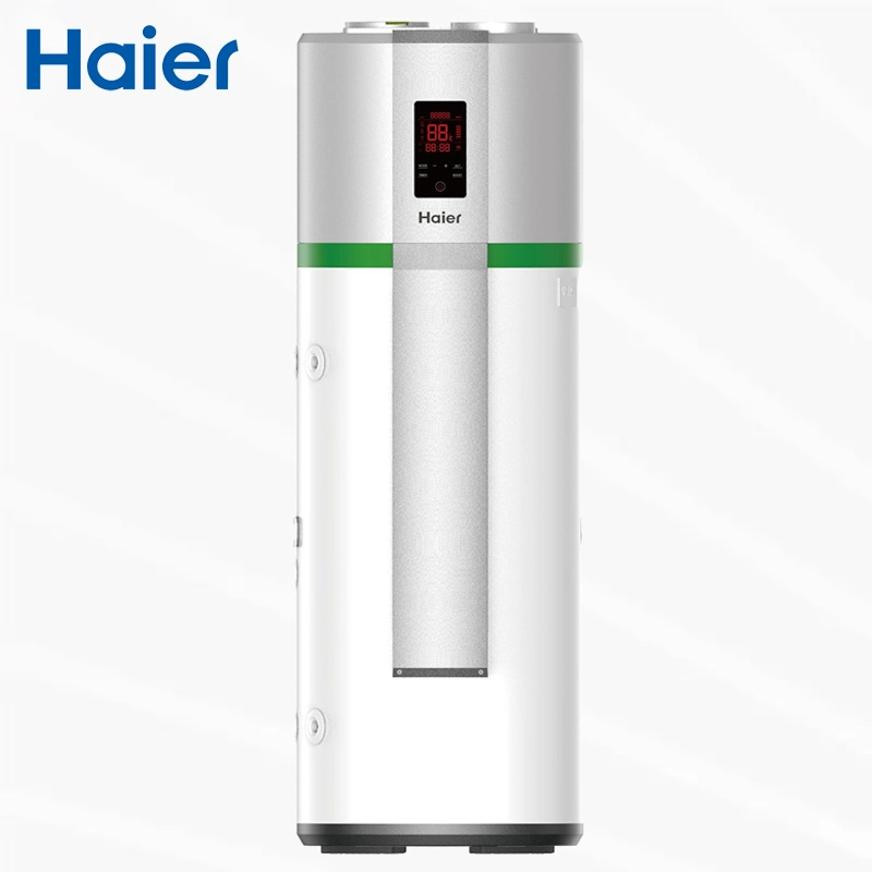 Haier Low Price New Energy Full System 220-230V 50Hz Horizontal Wall Mounted All in One Heat Pump Air to Water Air Source Hot Water Small Heat Pump Water Heater