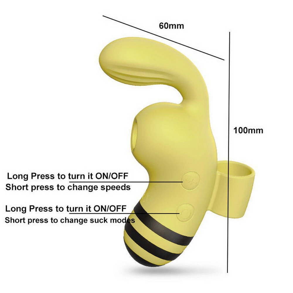 Clitoral Suction Cup Vibration Masturbator Finger Silicone Nipple Stimulator Female Sex Toys