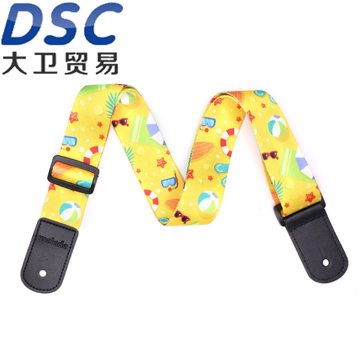 Ukulele Strap Leather Ends Shoulder Strap for Soprano Concert Tenor and Baritone