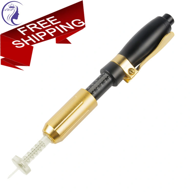 Libre de l'or d'injection de haute qualité de l'aiguille seringue de gel de l'ampoule Hyaluron stylo l'acide hyaluronique