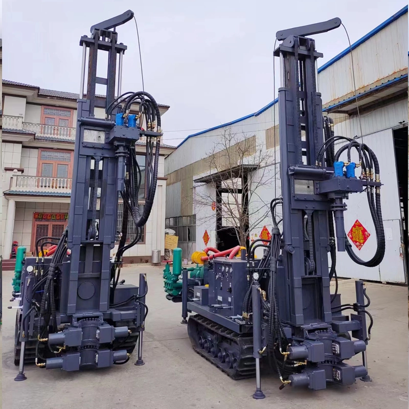 Pneumatic Hydraulic Tractor Track Air Anchor Water Well Rock Drilling Rig Machine