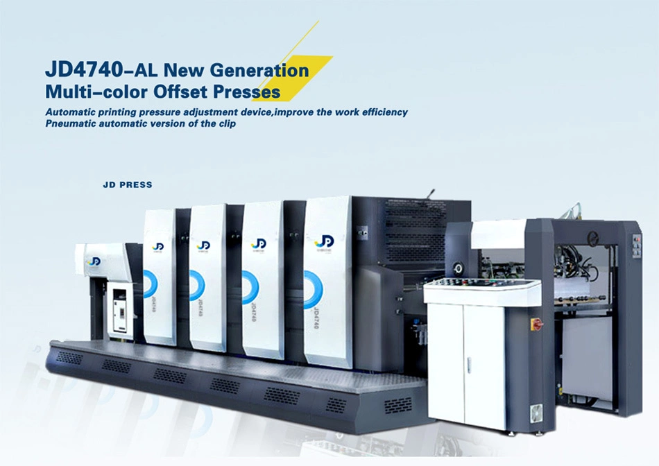 Machine d'impression offset pour livre et magazine de taille A2, 4 couleurs