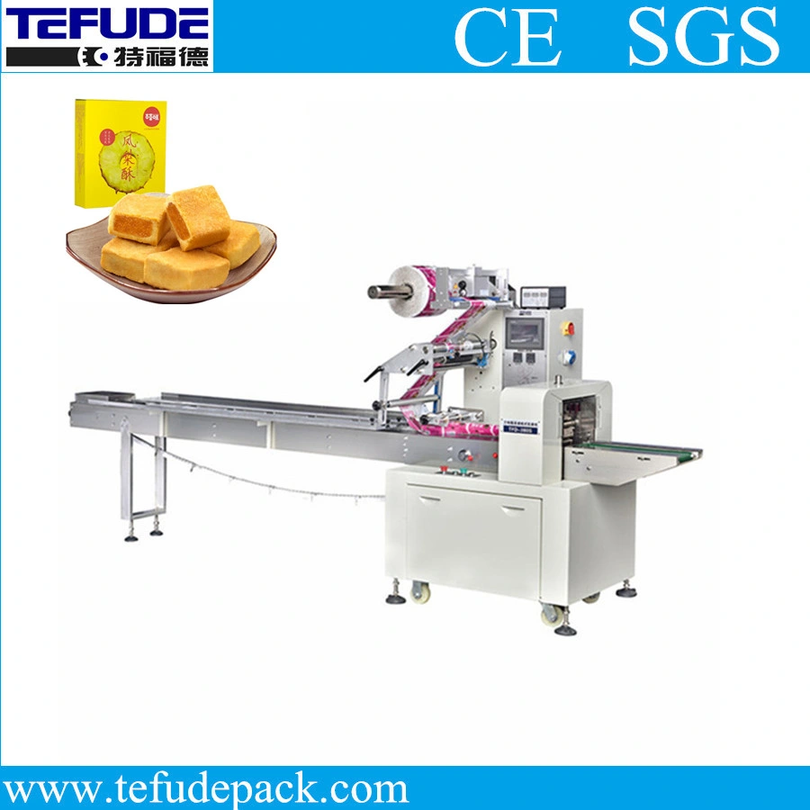 High Speed Candy Wafer Biscuit Cookie Bread Flow Wrapper Snack Food Horizontal Packaging machine Price