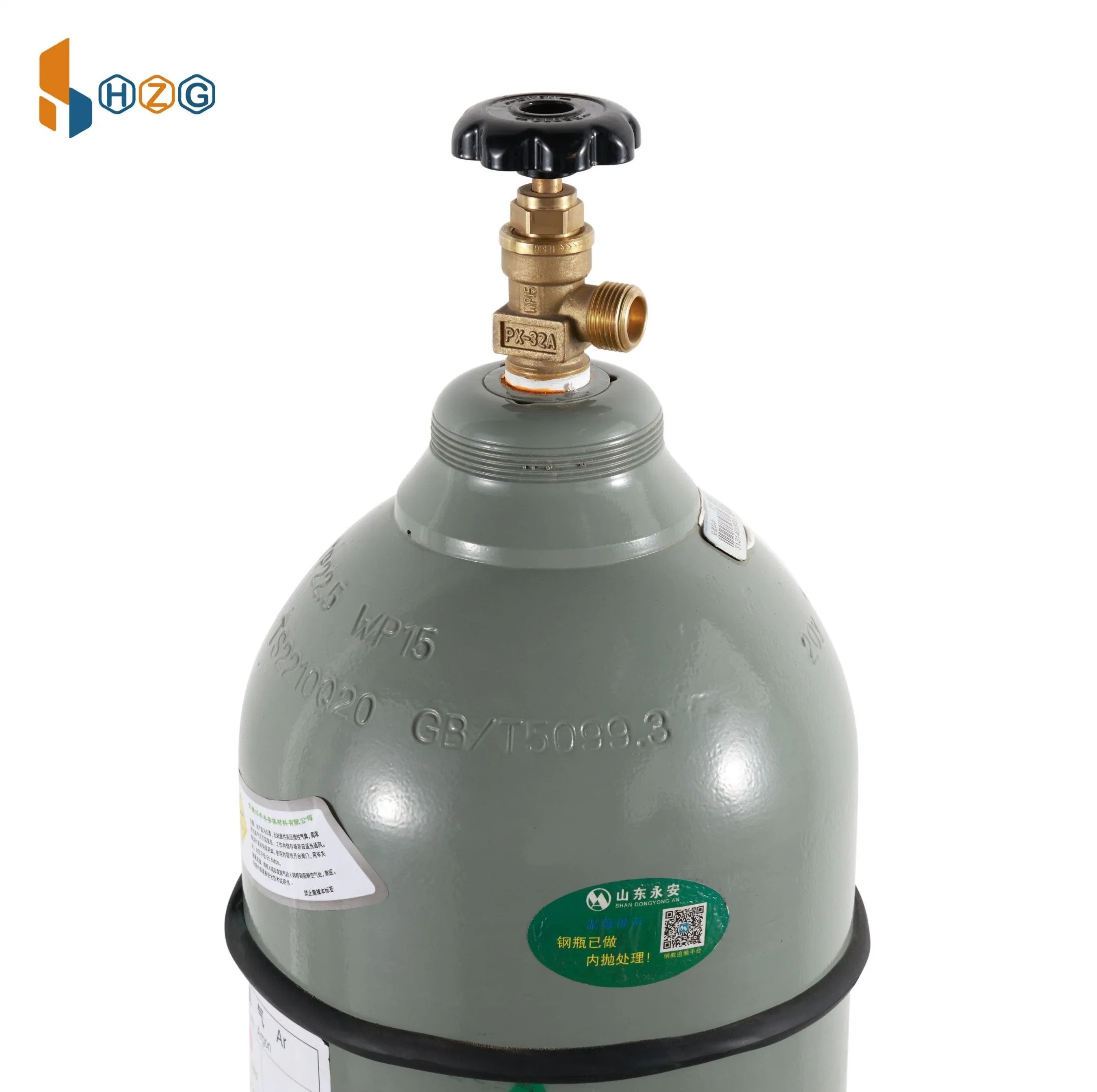 ISO9809 50L cilindro de gas argón
