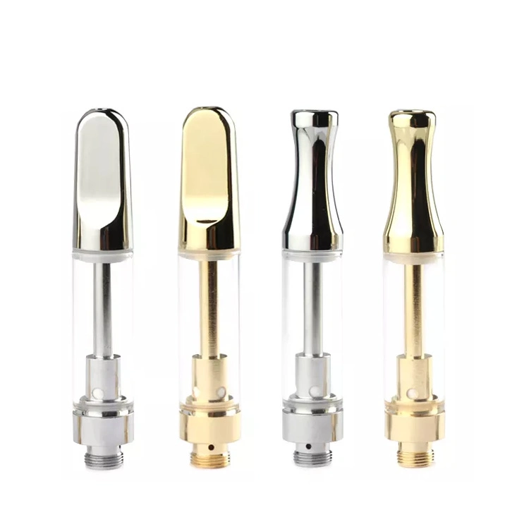 Commerce de gros 0.5/1.0ml de capacité d'huile goutte à goutte de métal céramique de pointe de la bobine Artomizer Vape Cartomizer Thread dans 510 thread dans la cartouche de batterie