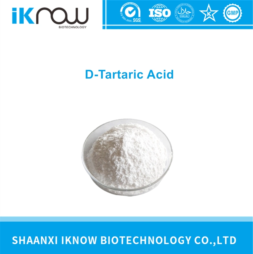 Food Additive Raw Material D-Tartaric Acid CAS 147-71-7 White Crystalline Powder for Sale Best Price