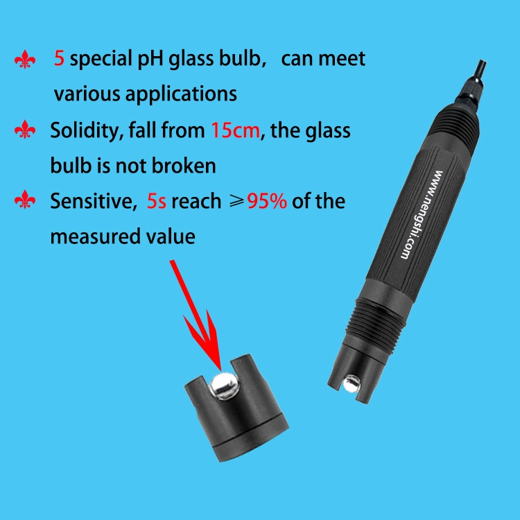 Factory Direct Sales Online Industrial pH Sensor Probe Electrode for General Industrial Process 0-14 pH