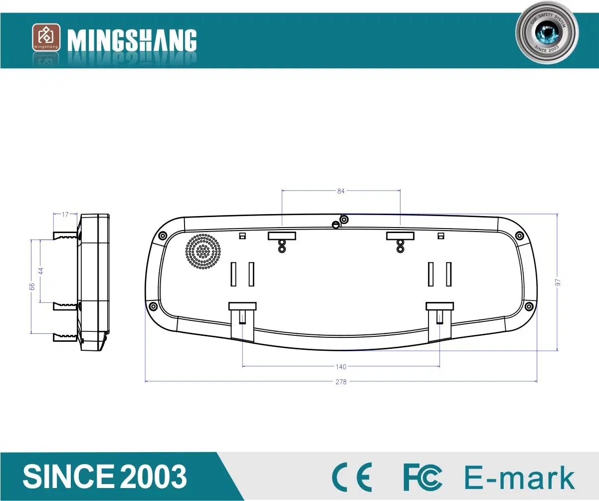 hintere Ansicht-Sicherheits-Kamera-System des Auto-4.3inch