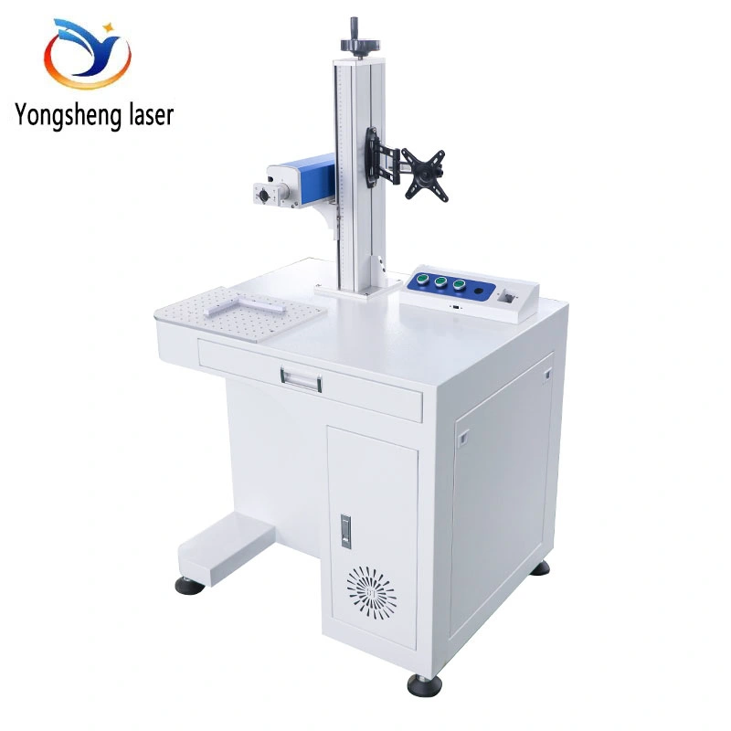 Color Printed Fiber Laser Marking Machine for Metal/Tag/Key Chains/Pen