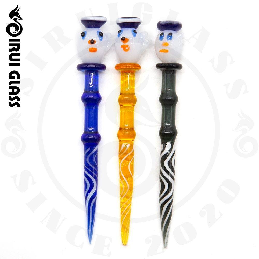 Sirui Farbe Glas Dabber Bambus Dabber Tabak Rauchen Zubehör