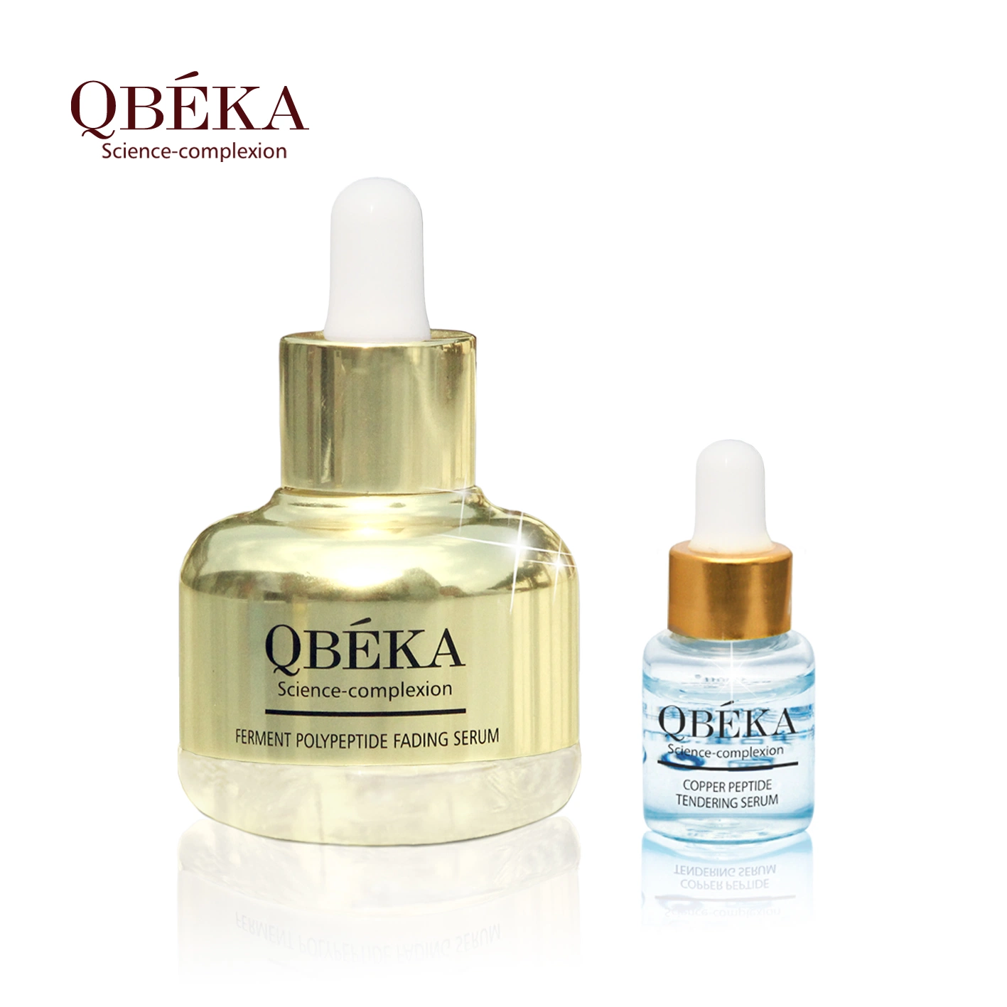 منتجات الجملة المضادة للشيخوخة Qbeka النحاس Pepide العطاءات Serum عميق Moisturizing مجموعة Skincare المتوفرة ذات الملصق الخاص