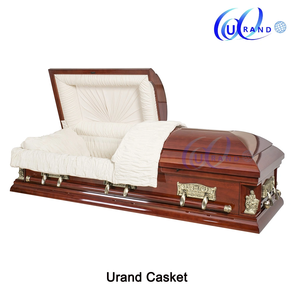 Funeral Solid Mahogany American Wooden Casket