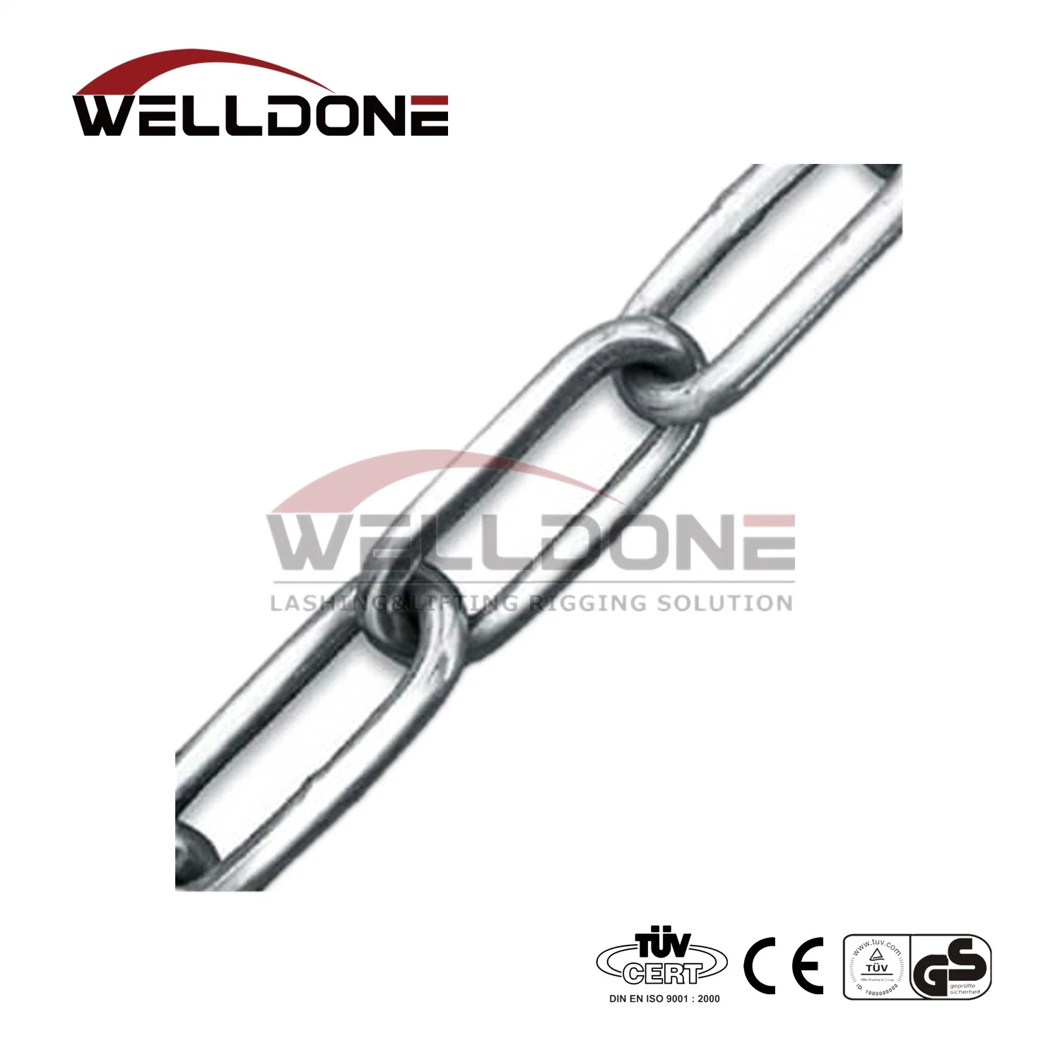 Galvanized Weld Link Chain DIN 766 From Factory