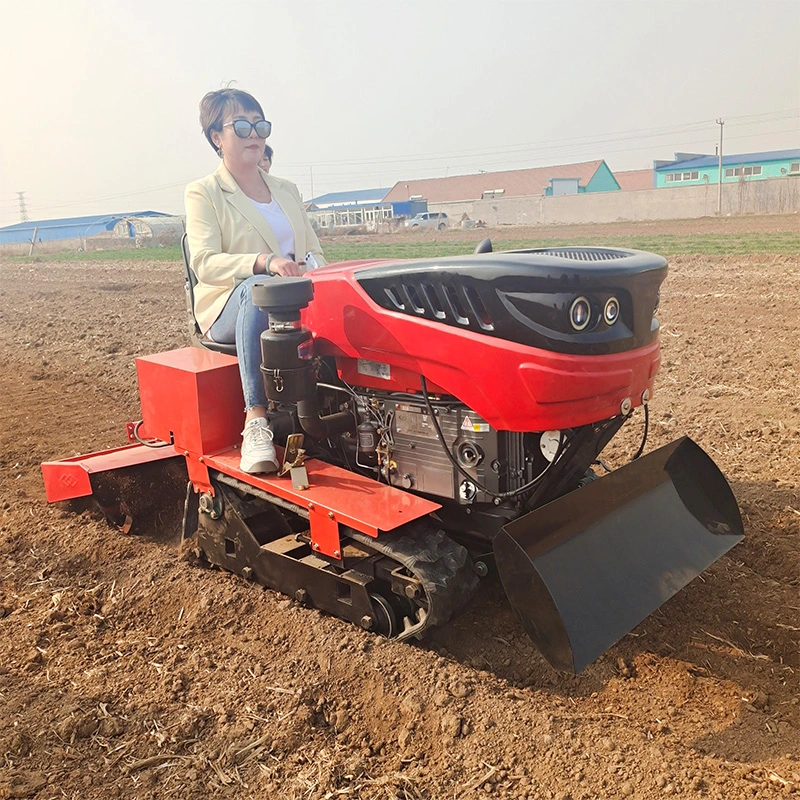 Mini-tractor de rastos diesel compacto para cultivador de transporte escavadora 25 HP para agricultura máquina