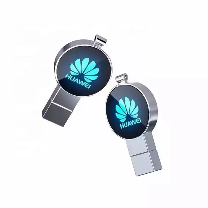 Promotional USB Flash Drive 8GB Metal USB Key Custom LED Light up Logo USB Stick