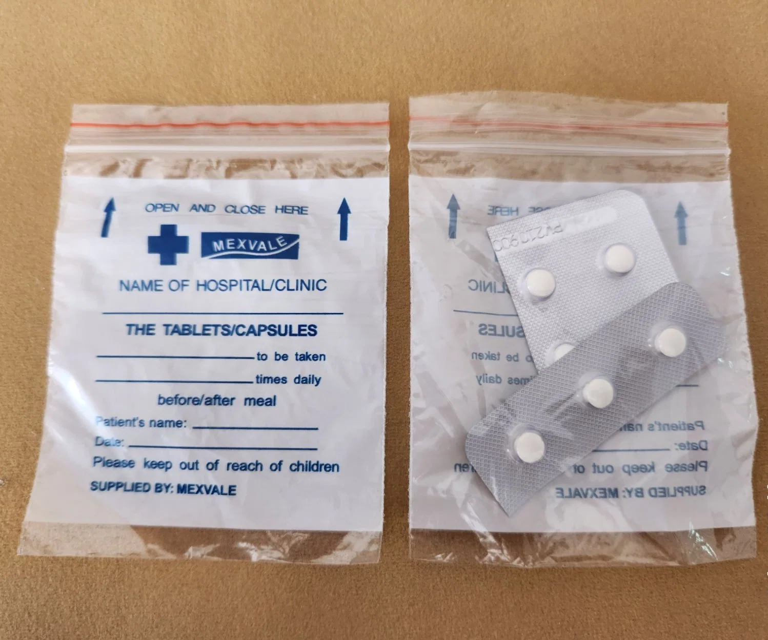 Medicamentos Envelope Medicines sacos Ziplock