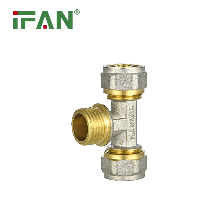 Ifan Customization Pex Brass Compression Fittings 20-32mm Pex Pipe Fittings