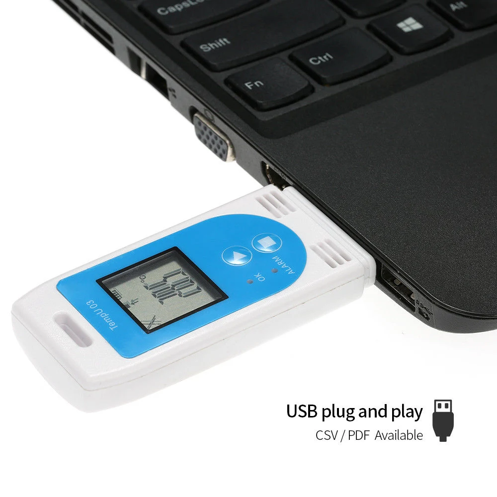 USB Temperature Humidity Data Logger Recorder 32000 Points with High Accuracy