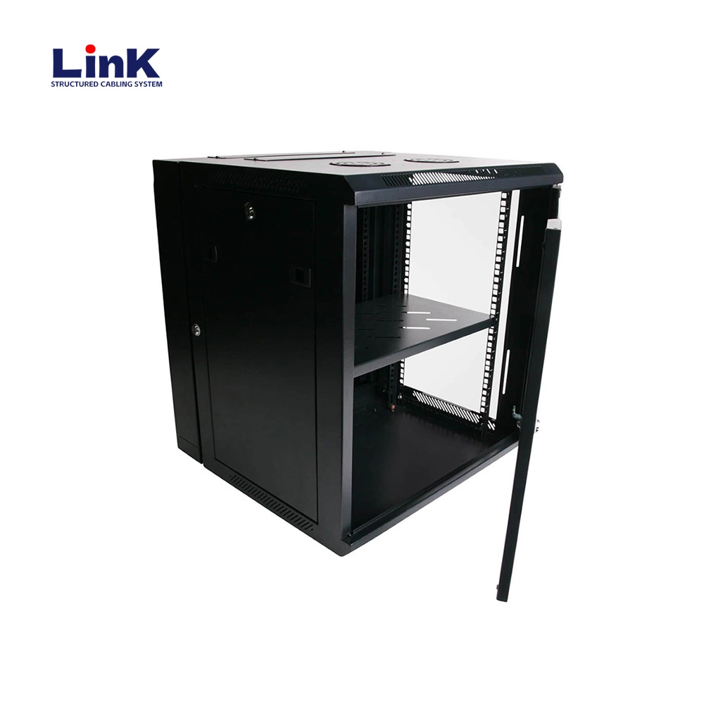 6u Wall Mount Server Cabinet Network Rack Equipment Locking Glass Door for Data Center