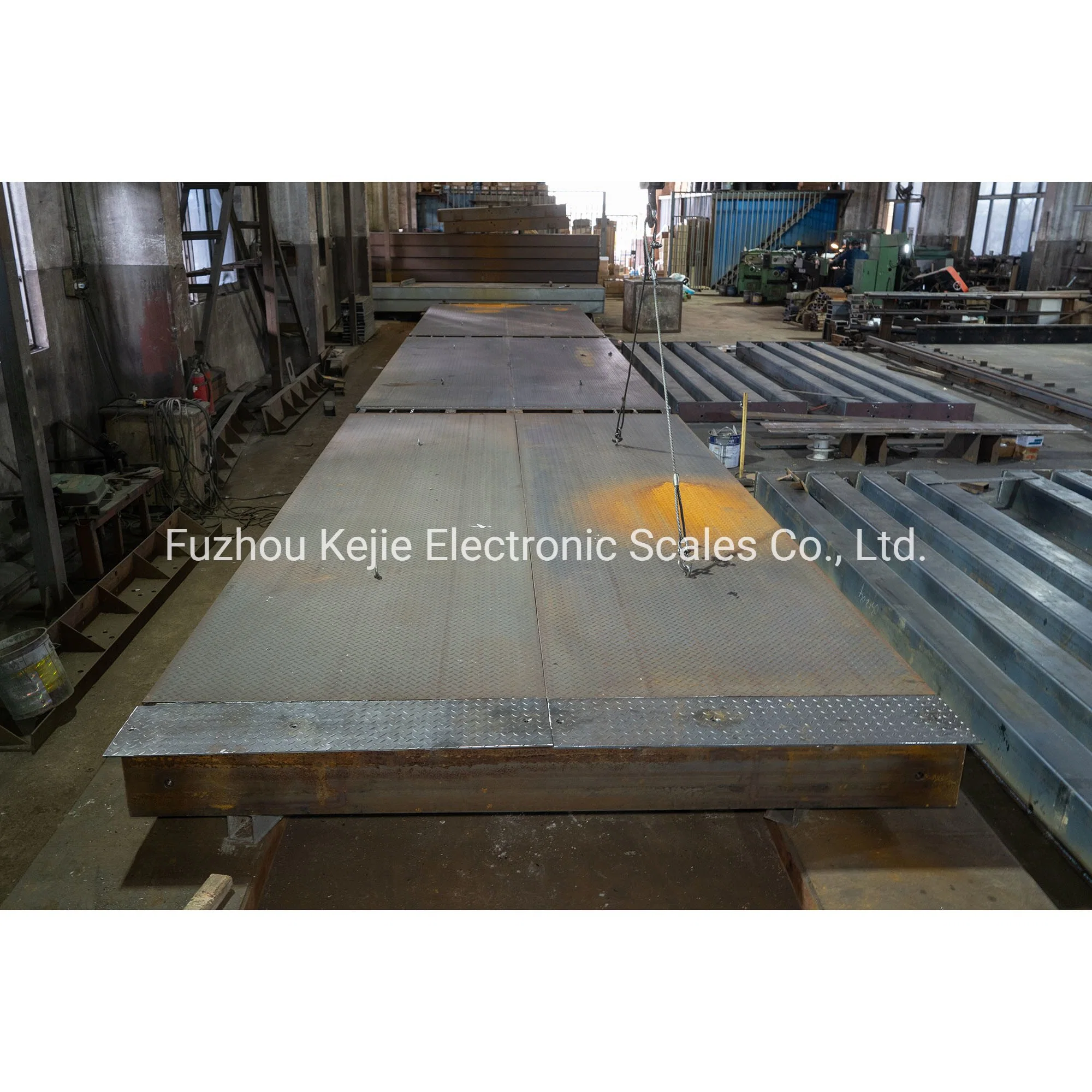 China Kejie Factory 60t 3X16m /18m /20m /24m Steel Deck Truck Weighbridge /Truck Scale with or Without Weighing Controller for Industrial Application