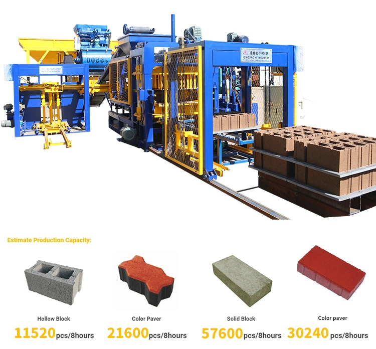 OEM Factory Fly Ash Paving Blocks Construction Interlocking Concrete Bricks Making Machine Eco 6-15