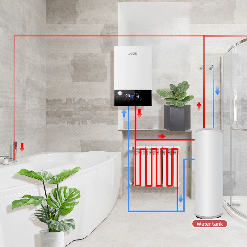 Chaudière électrique système de chauffage unique pour la maison du chauffage central peut être connecté avec le tampon des réservoirs pour l'eau chaude domestique