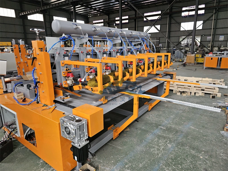 Wooden Pallet Production Line Wood Pallet Block Equipment Nailing Tool