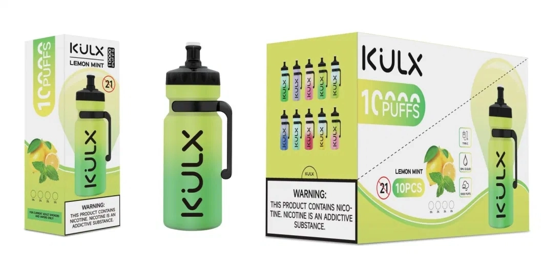 Sport Bottle Design Wholesale/Supplier Kulx Disposable/Chargeable Vapes 10000 Puffs