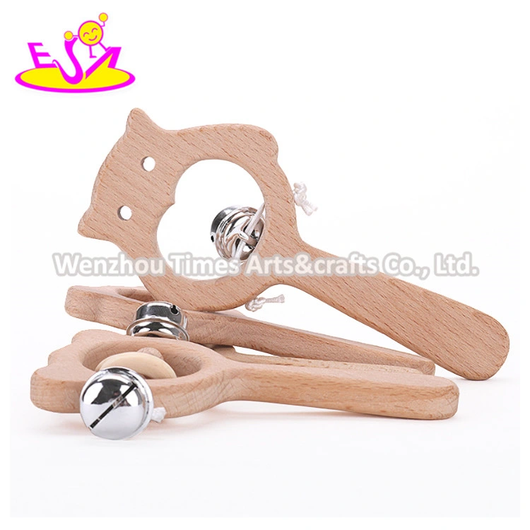 2020 High quality/High cost performance Natural Wooden Infant Teething Rattle for Wholesale/Supplier W08K284