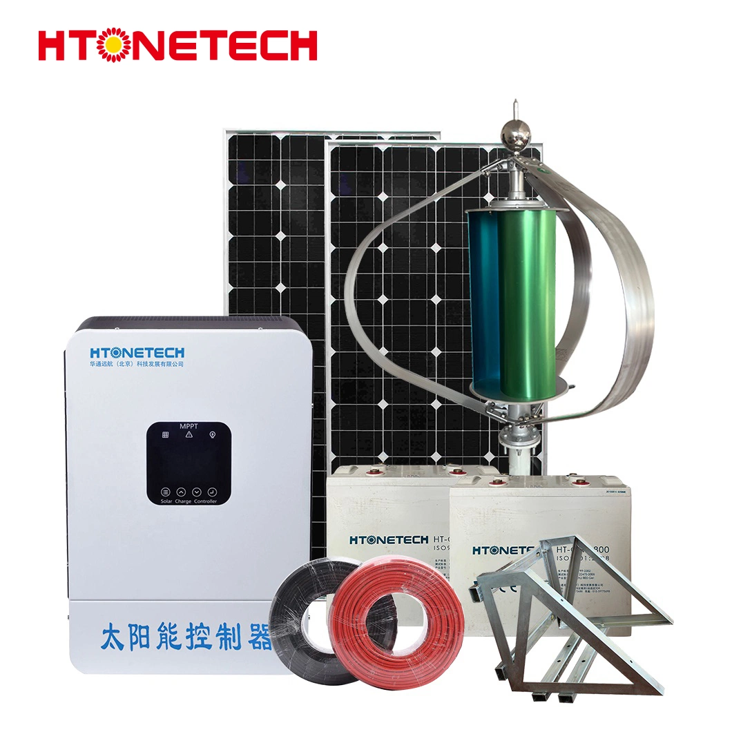 Htonetech Mono Solar Panel 450watt Suppliers Wind Power Equipment China Solar Wind Hybrid Energy System with AC Wind Generator System