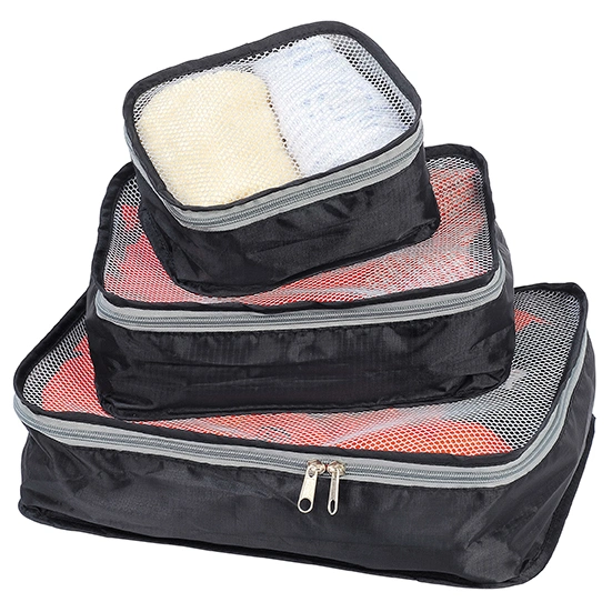 Portable Polyester Light Weight Sports Travel Size L/M/S Cube Set