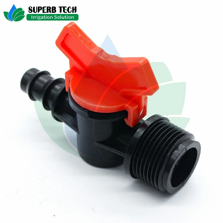 Male Thread Barb Mini Valve for Farm Irrigation Watering Pipeline