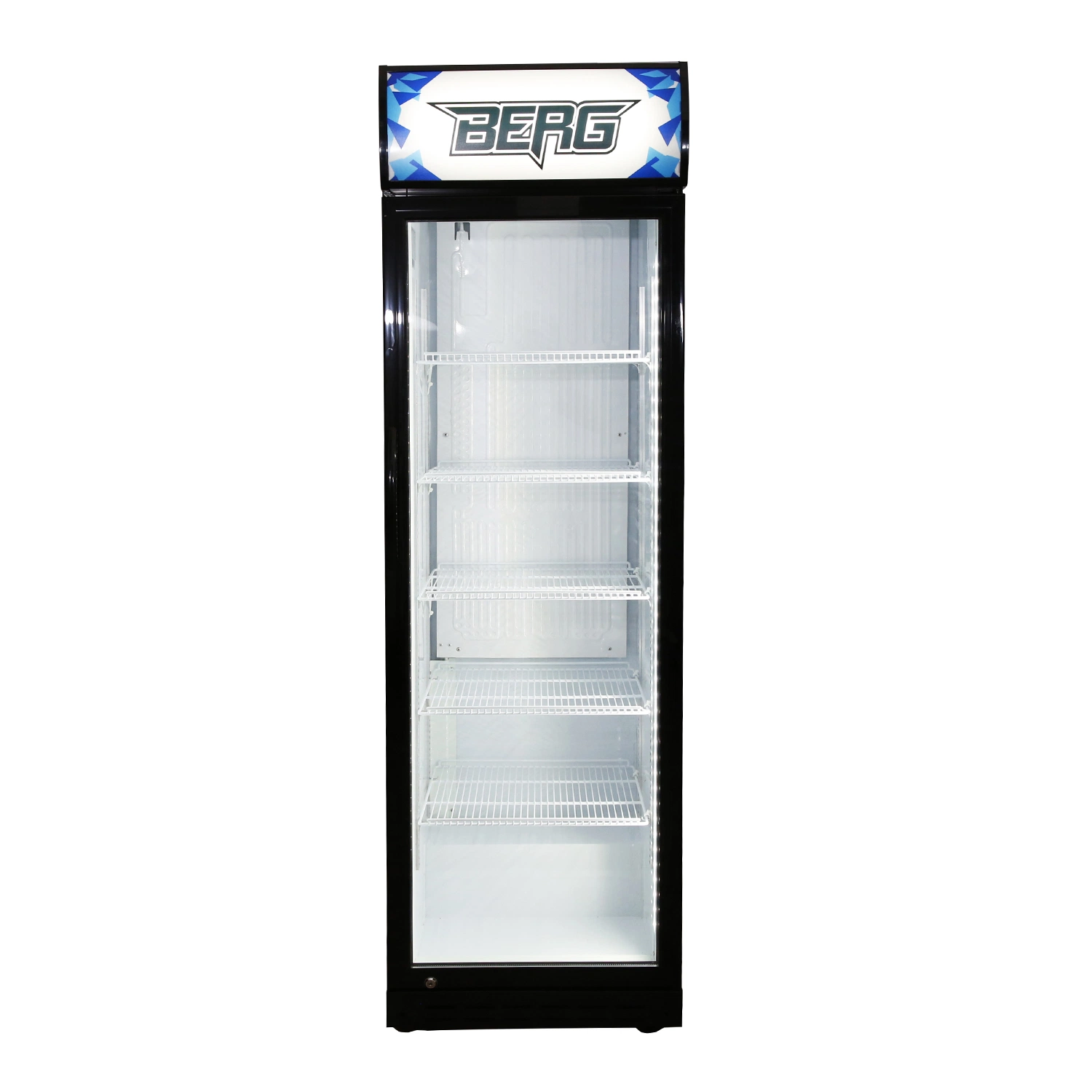 Hot Sale Restaurant Upright Showcase Cooler Cabinet for Fruit and Vegetable 388 Liters Single Door Upright Showcase, Upright Cooler, Glass Door Low Noise Fridge