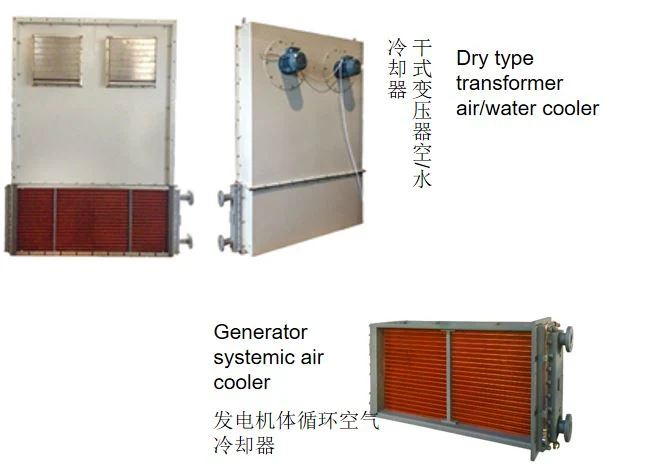 Transformador de tipo seco OEM refrigerador de agua de aire o generador sistémico Enfriador de aire