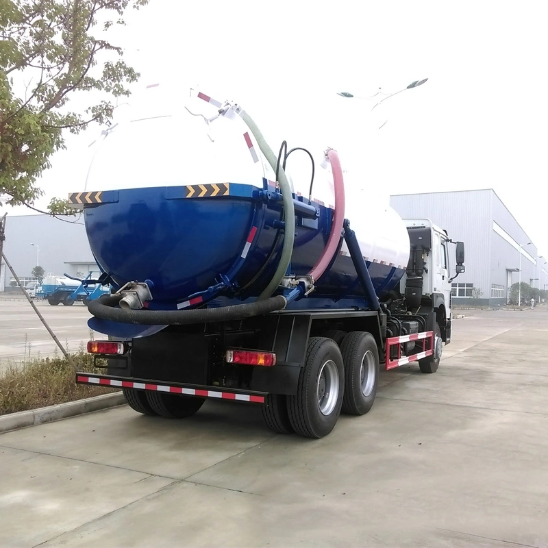 HOWO 6X4 20000L camion d'aspiration municipal d'évacuation des eaux usées à vide 20 tonnes de liquide Camion-citerne de déchets septiques