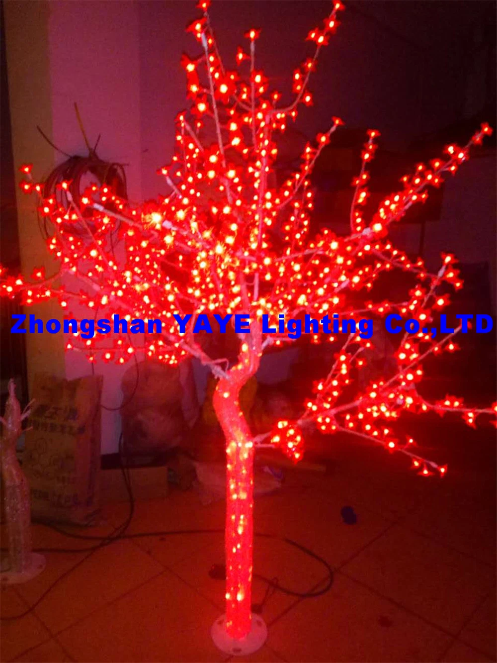 Yaye 18 Hot Vente de 2 ans de garantie de l'arbre à LED rouge Light/ RoHS conduit arbre de Noël/ Festival ARBORESCENCE LED