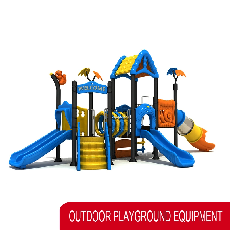 Colorful Plastic Commercial Outdoor Slide Part Playground