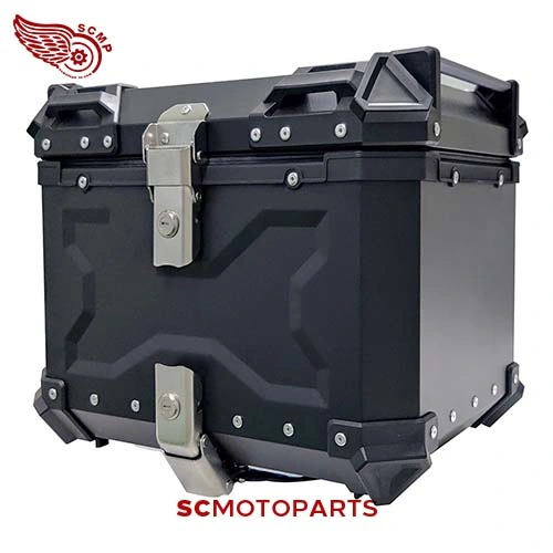 Motorrad Kofferraum Box Elektroroller Universal Aluminium-Legierung Heckkasten Gepäck