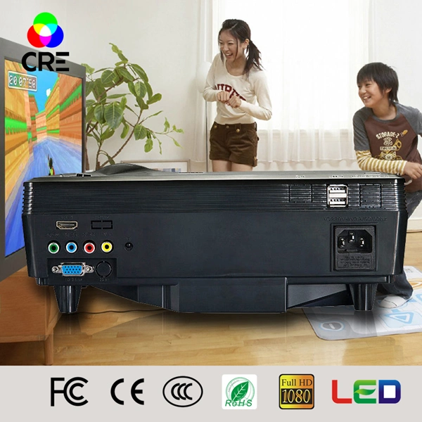 Cre Projector HD LED Mini Full HD LED Projector