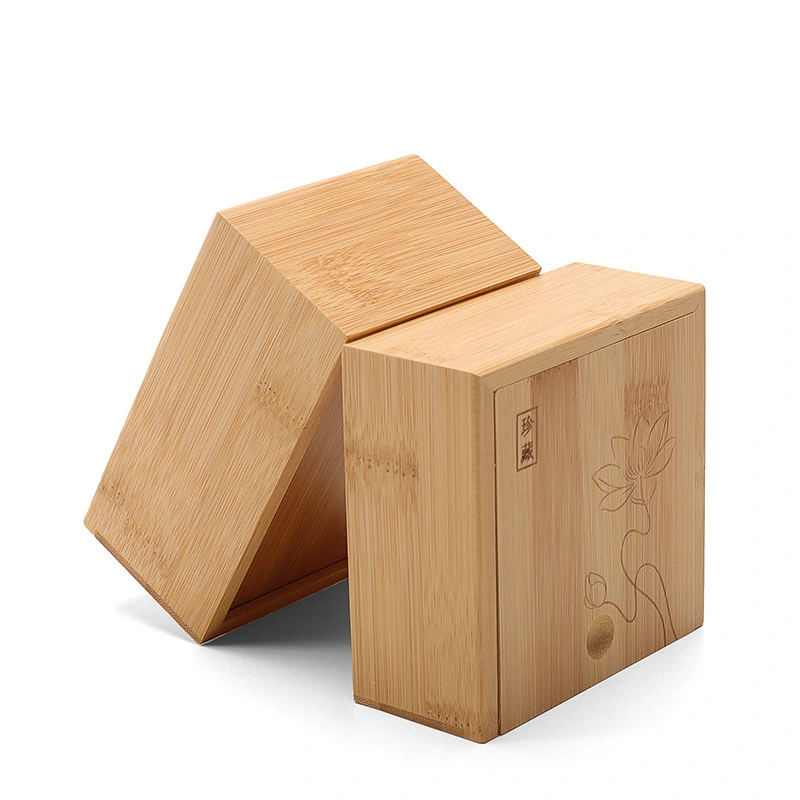Fábrica al por mayor Bambú de gama alta y pulsera de madera Joyería de Jade Caja Caja de embalaje de regalo con colgante de anillo