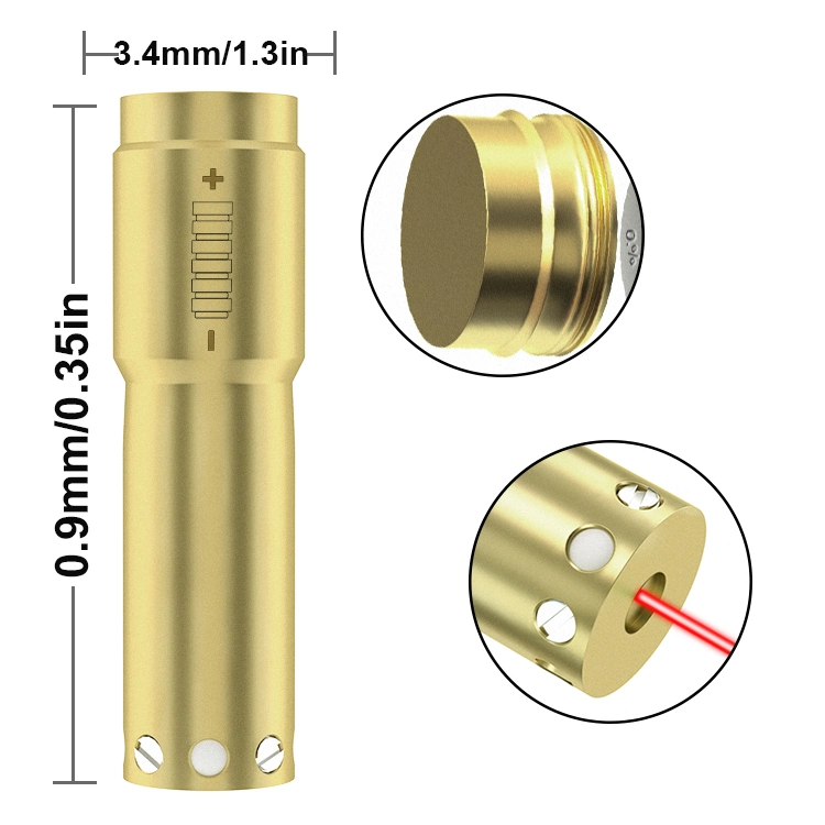 Dry Fire Training Laser Bullet 9mm Sighter for Dry Fire Training 380ACP. 223 Hunting Shooting Red DOT Laser