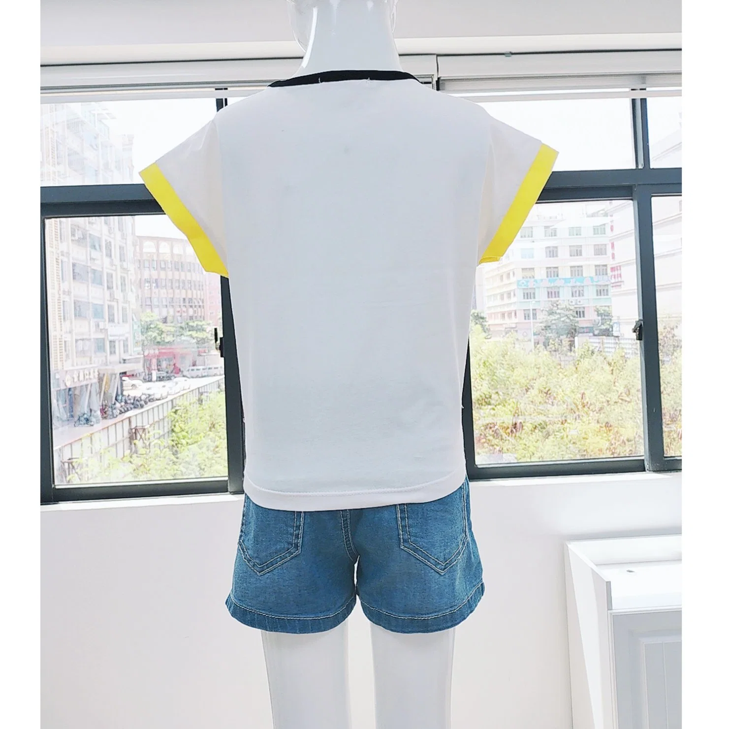 Children's Clothing Set Girls Cartoon Printing Suit Children Summer Short Sleeve 2 Pieces Children