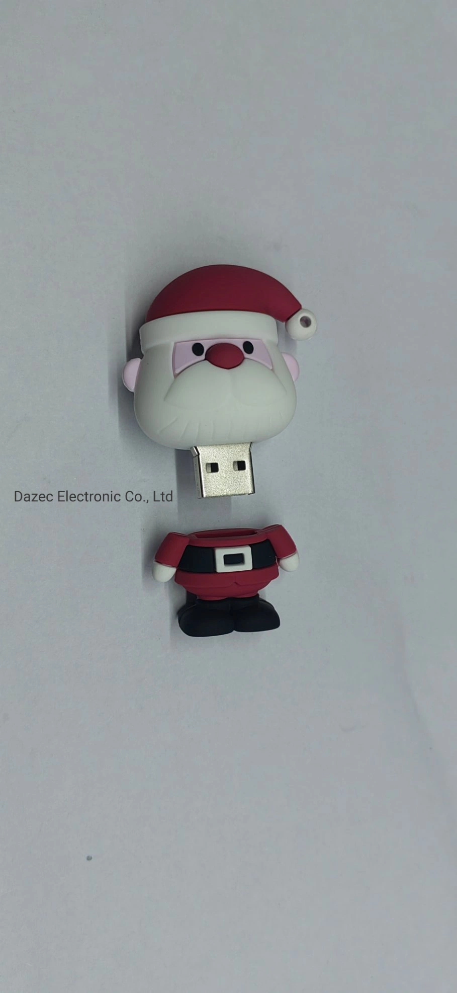 2023 Hot Sales PVC USB con Merry Christmas USB Flash Drive Gift 1-256GB Memory Stick OEM Santa Claus USB