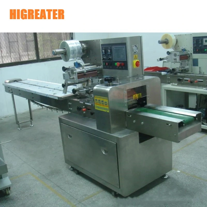 Automatic Horizontal Wrapper Pillow Packing Machine Cookie Cake Flow Wrapping Machine